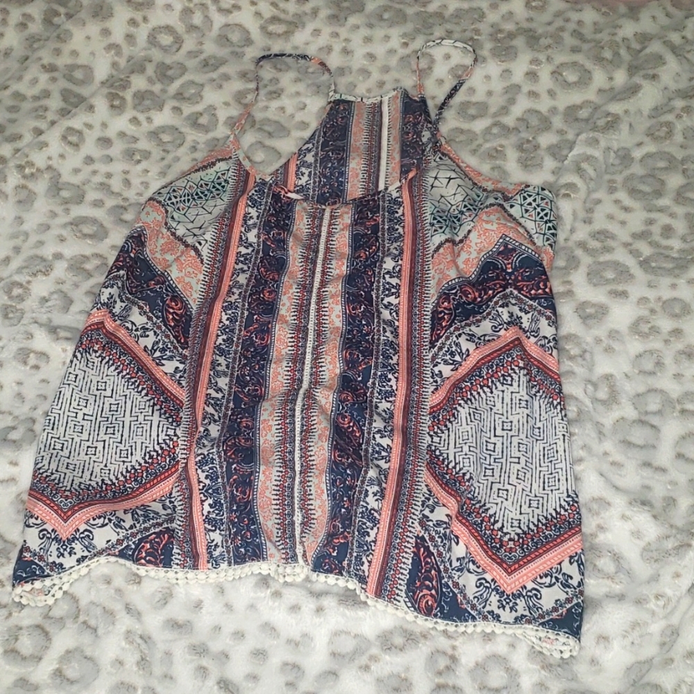 Multi Color Striped Pattern tank top - Picture 2 of 11
